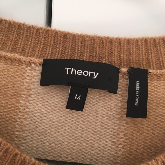 Theory Cashmere Printed Sweater - Size M - Picture 2 of 4